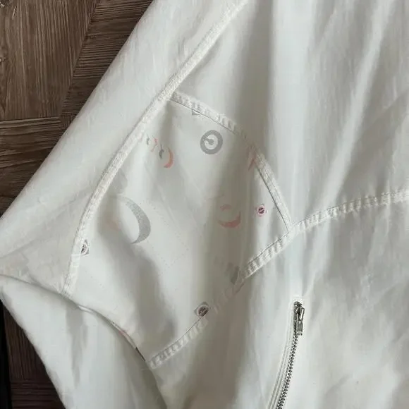 Vintage White Nike Challenge Court Jacket Size S/M Circa Tennis 80s - Picture 2 of 5